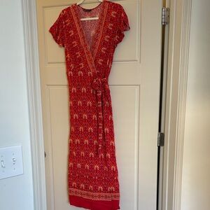 Boho wrap dress